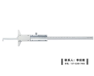 小孔带钩深度尺0-200mm
