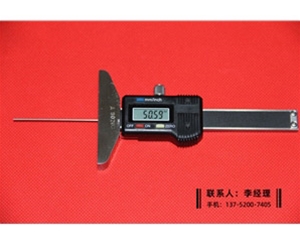 圆杆数显深度卡尺0-50mm(杆1mm)