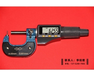 数显壁厚千分尺0-25mm(Φ1.5)
