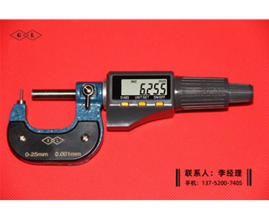 数显壁厚千分尺0-25mm(Φ1.5)