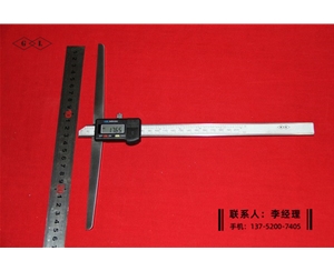 加长桥数显深度卡尺0-200×250mm