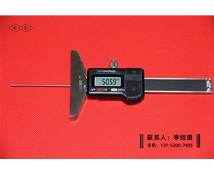 圆杆数显深度卡尺0-50mm(杆1mm)